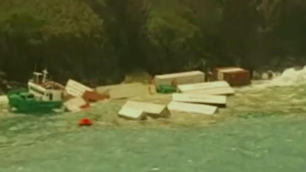 10 Crewmen Rescued After Storm Sinks Containership